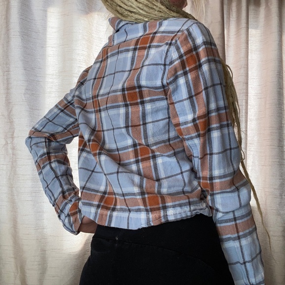 Vans plaid cropped button down shirt - Picture 4 of 4